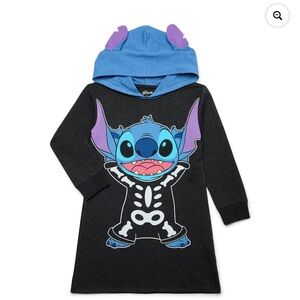 Disney’s Lilo & Stitch Girls’ Long Sleeve Hooded Dress